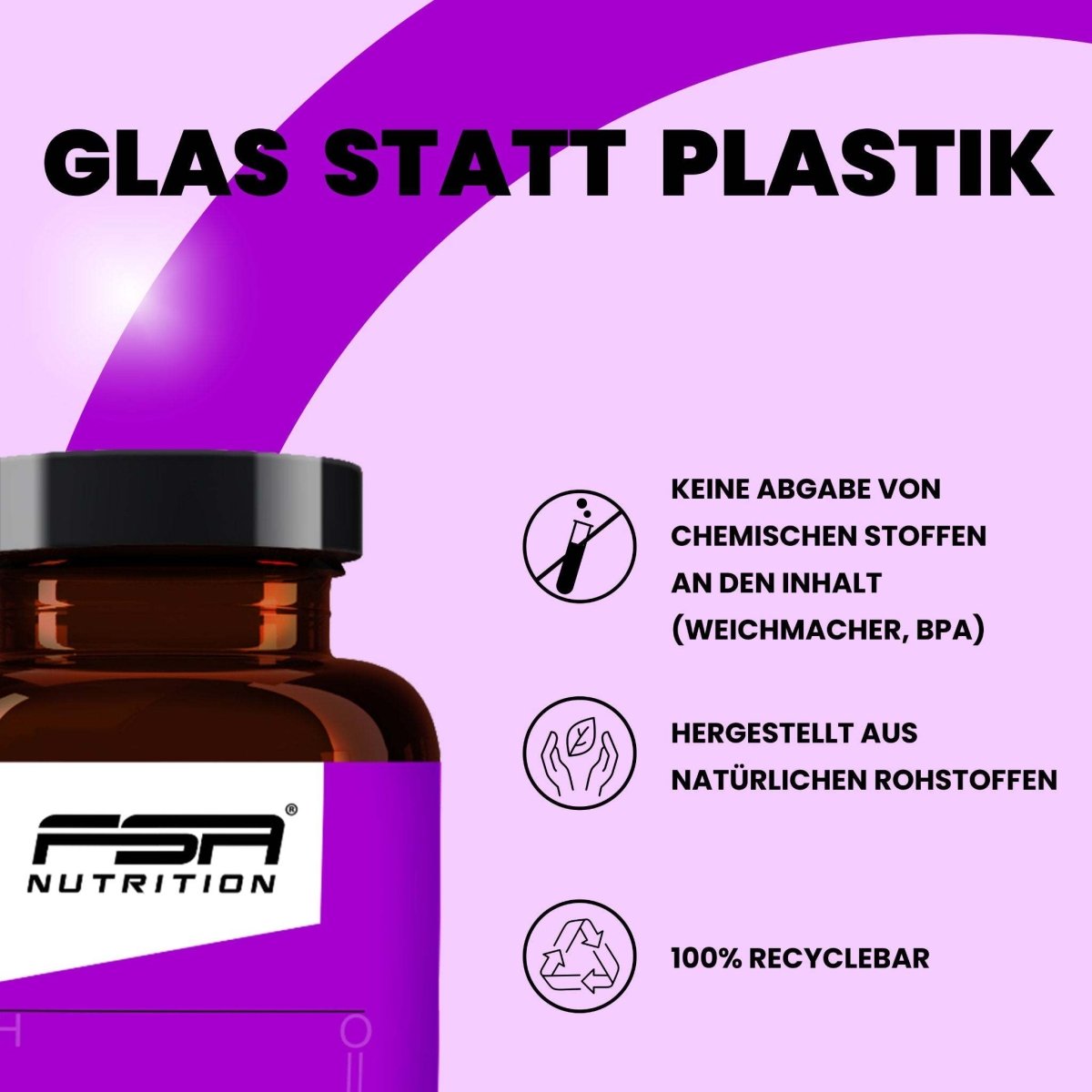 FSA NUTRITION - L - Arginin im Glas - 120 Kapseln