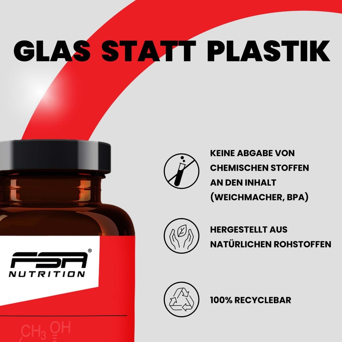 FSA NUTRITION - L - Carnitin im Glas - 120 Kapseln