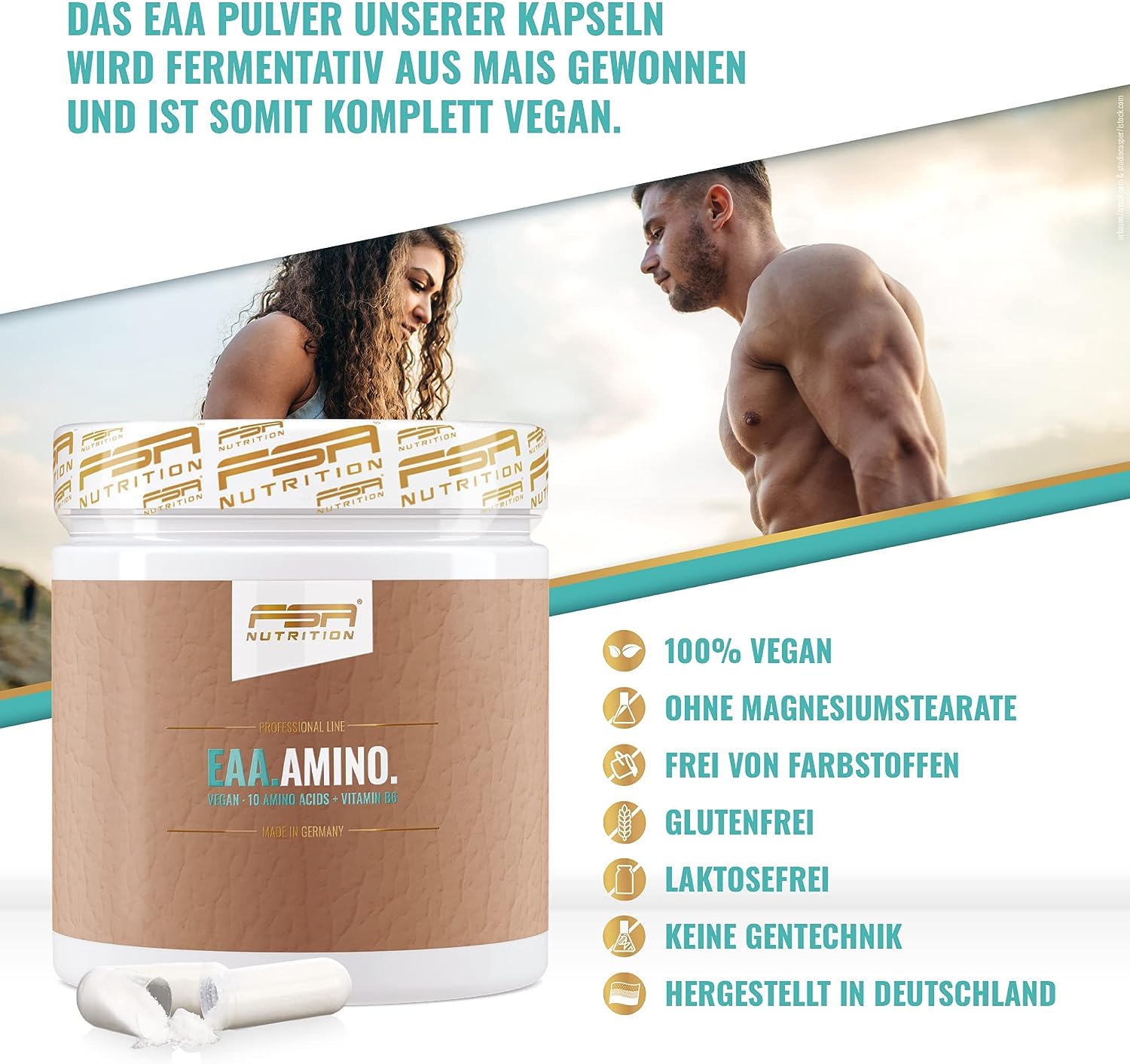 EAA Amino + Vitamin B6 240 Kapseln