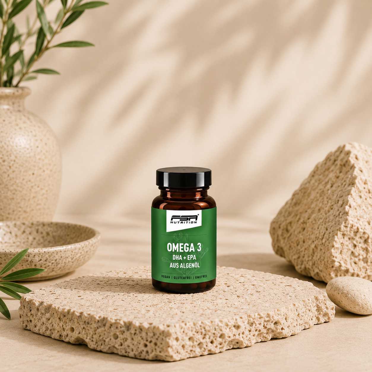Omega 3 DHA + EPA aus Algenöl