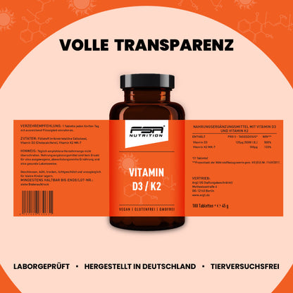 Vitamin D3 + K2