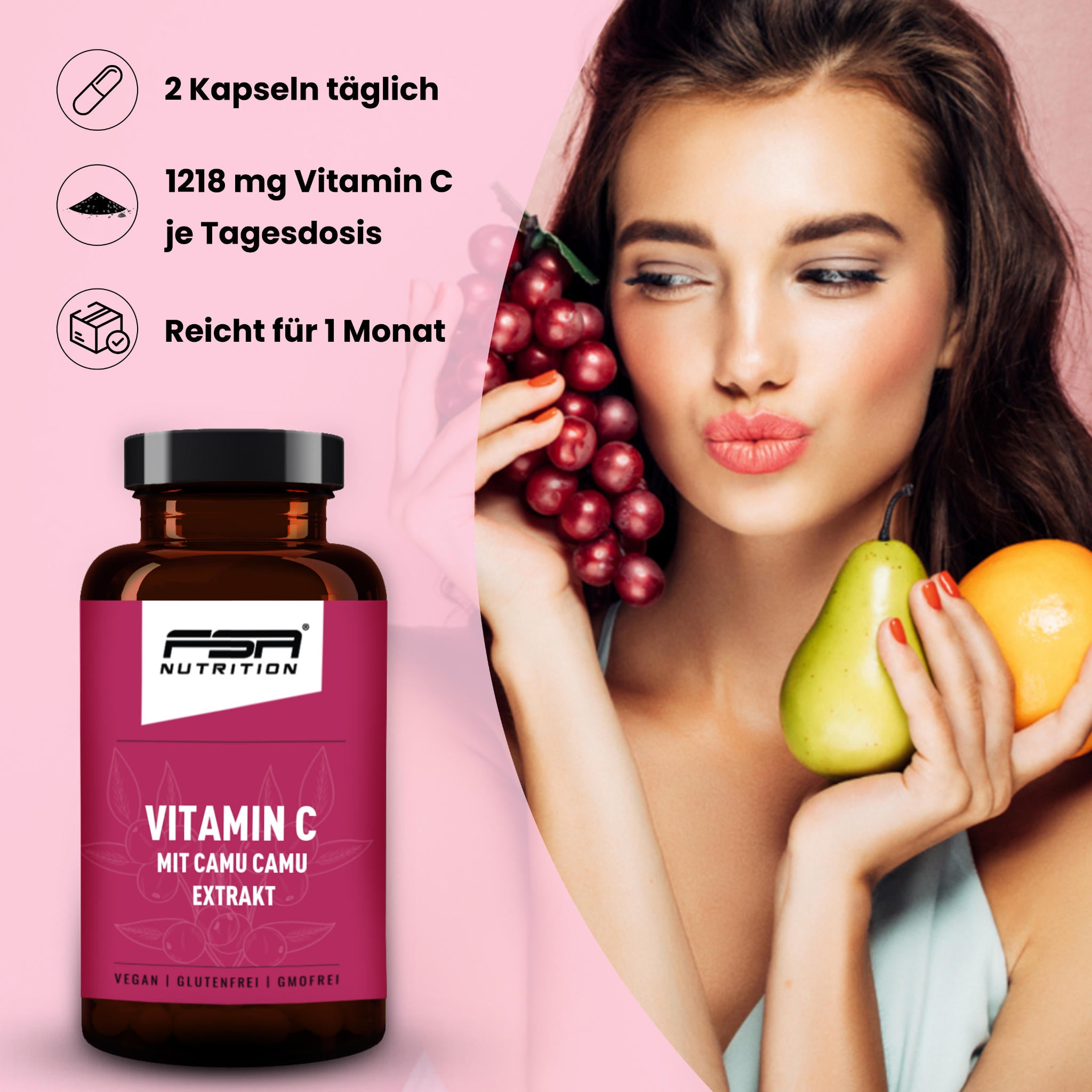 Vitamin C mit CamuCamu Extrakt - 60 Kapseln