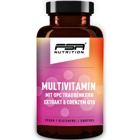 Multivitamin mit OPC Traubenkern Extrakt & Coenzym Q10 - 60 Kapseln