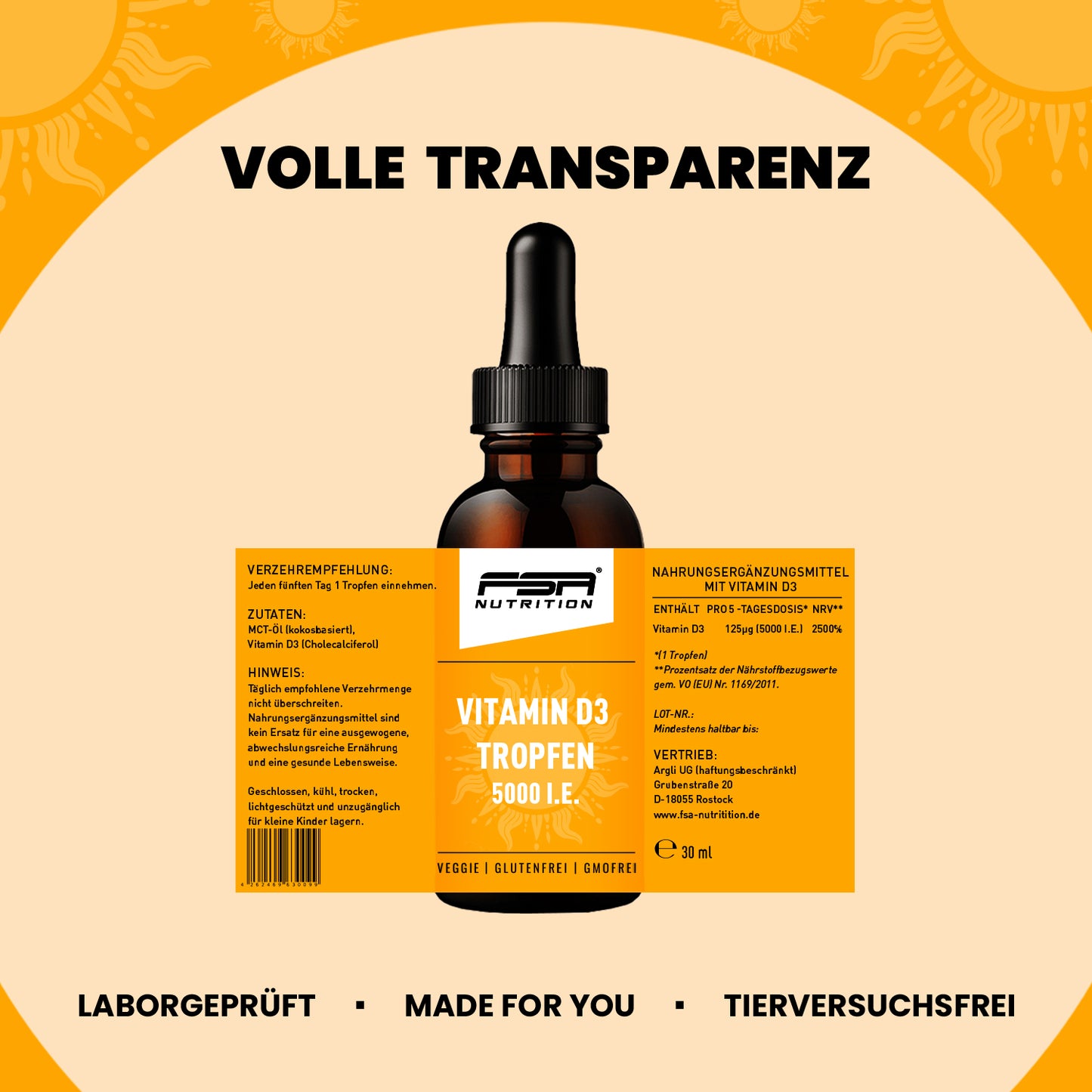 Vitamin D3 Tropfen 5000 I.E.
