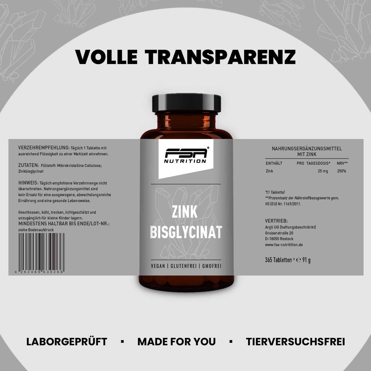 Zink Bisglycinat 25 mg
