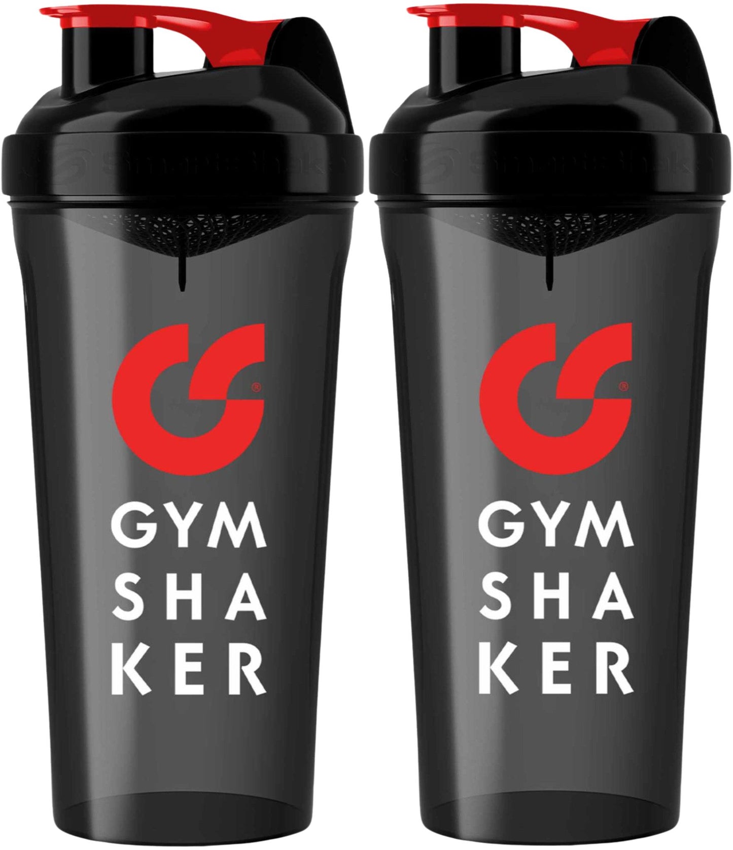 GYMSHAKER 2er Pack Protein Shaker - Schwarz