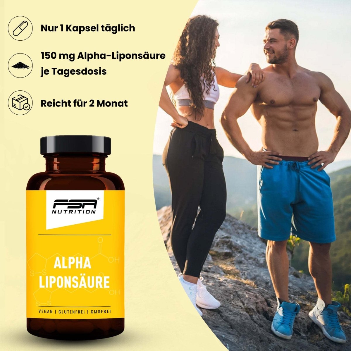 FSA NUTRITION - Alpha Liponsäure im Glas - 60 Kapseln