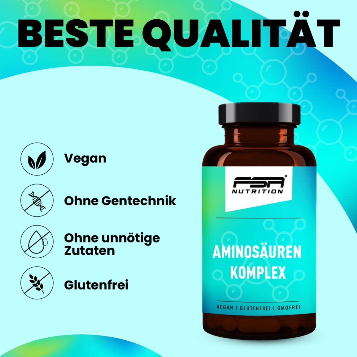 FSA NUTRITION - Aminosäuren Komplex im Glas - 120 Kapseln