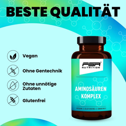 FSA NUTRITION - Aminosäuren Komplex im Glas - 120 Kapseln