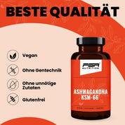 FSA NUTRITION - Ashwagandha KSM - 66 im Glas - 120 Kapseln - 3er Spar - Set