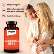 FSA NUTRITION - Ashwagandha KSM - 66 im Glas - 120 Kapseln - 3er Spar - Set