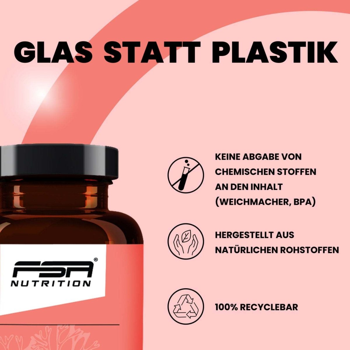 FSA NUTRITION - Astaxanthin im Glas - 60 Kapseln
