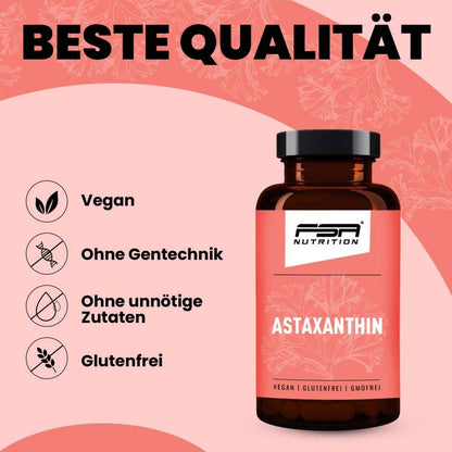FSA NUTRITION - Astaxanthin im Glas - 60 Kapseln