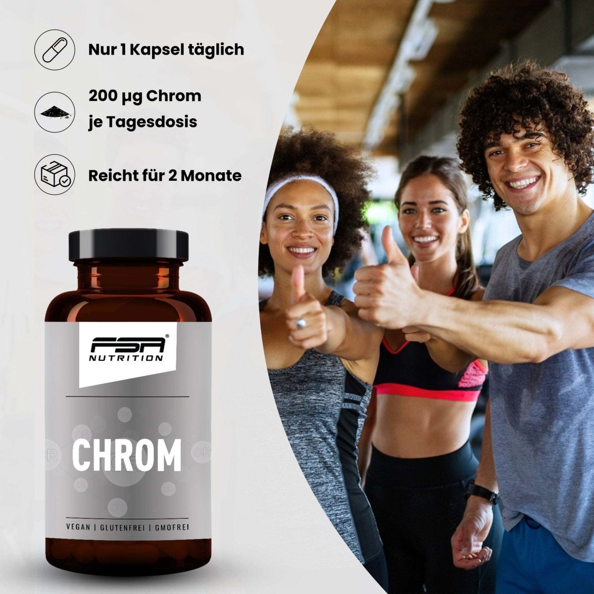 FSA NUTRITION - Chrom im Glas - 60 Kapseln