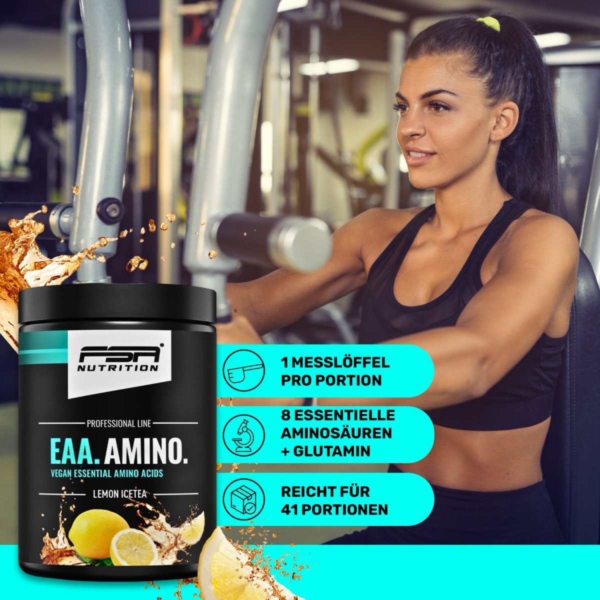 FSA NUTRITION - EAA Pulver - 500 g - Lemon Icetea