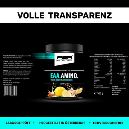 FSA NUTRITION - EAA Pulver - 500 g - Lemon Icetea