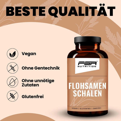 FSA NUTRITION - Flohsamenschalen im Glas - 180 Kapseln - 3er Spar - Set