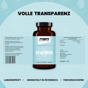 FSA NUTRITION - Hyaluron im Glas - 60 Kapseln