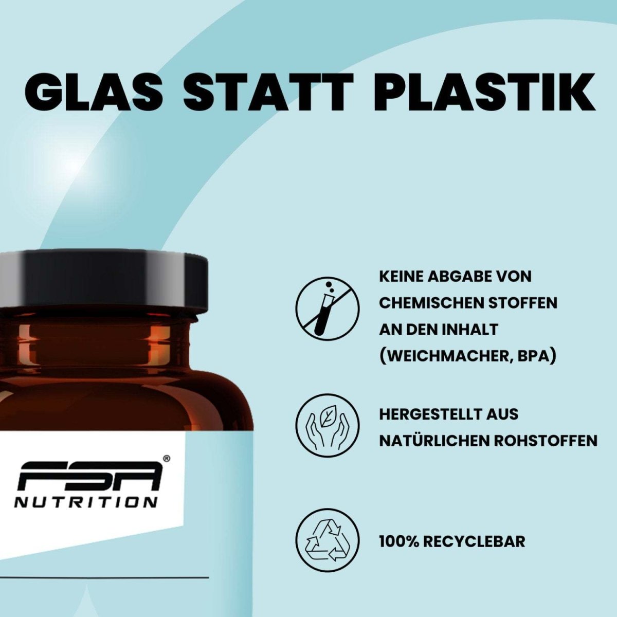 FSA NUTRITION - Hyaluron im Glas - 60 Kapseln