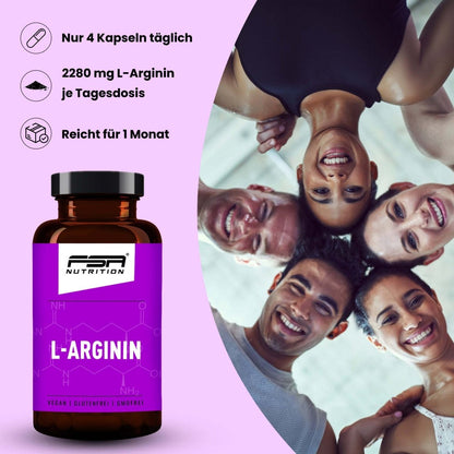 FSA NUTRITION - L - Arginin im Glas - 120 Kapseln