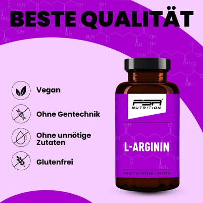 FSA NUTRITION - L - Arginin im Glas - 120 Kapseln
