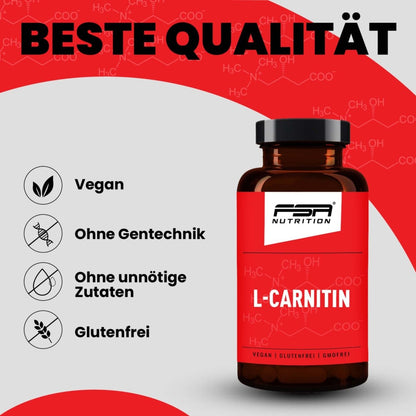 FSA NUTRITION - L - Carnitin im Glas - 120 Kapseln