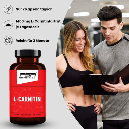 FSA NUTRITION - L - Carnitin im Glas - 120 Kapseln