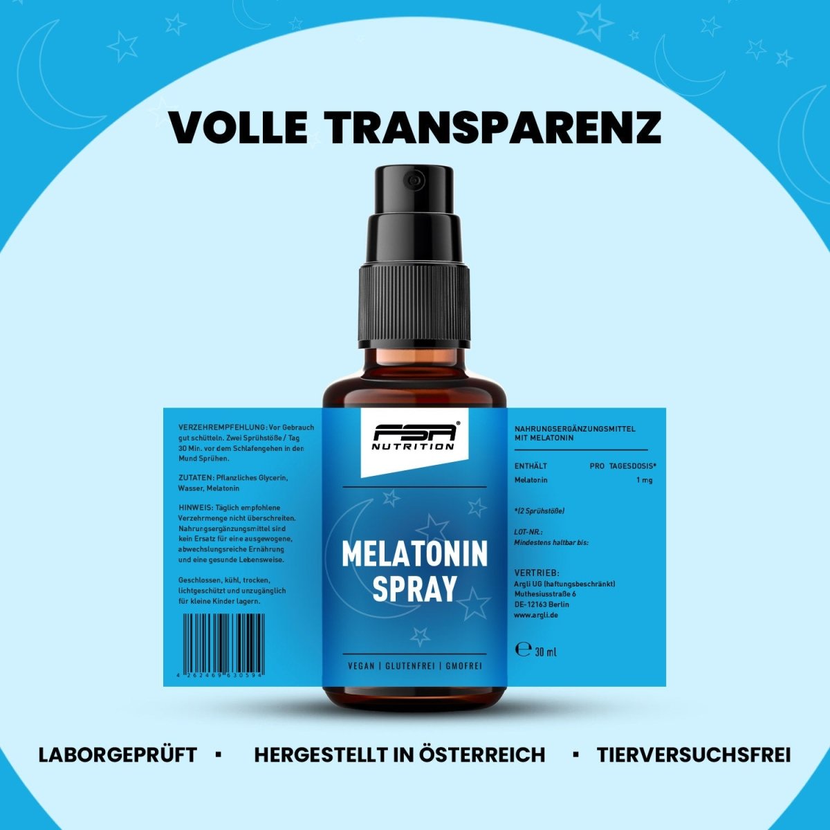 FSA NUTRITION - Melatonin Spray - 30 ml