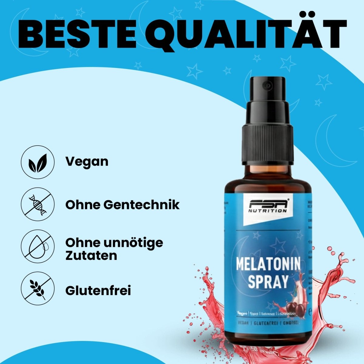 FSA NUTRITION - Melatonin Spray Kirsche - 30 ml