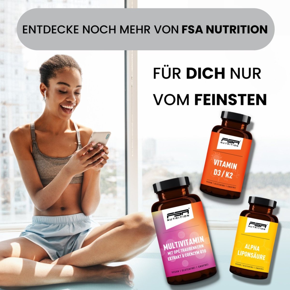 FSA NUTRITION - MSM im Glas - 120 Kapseln