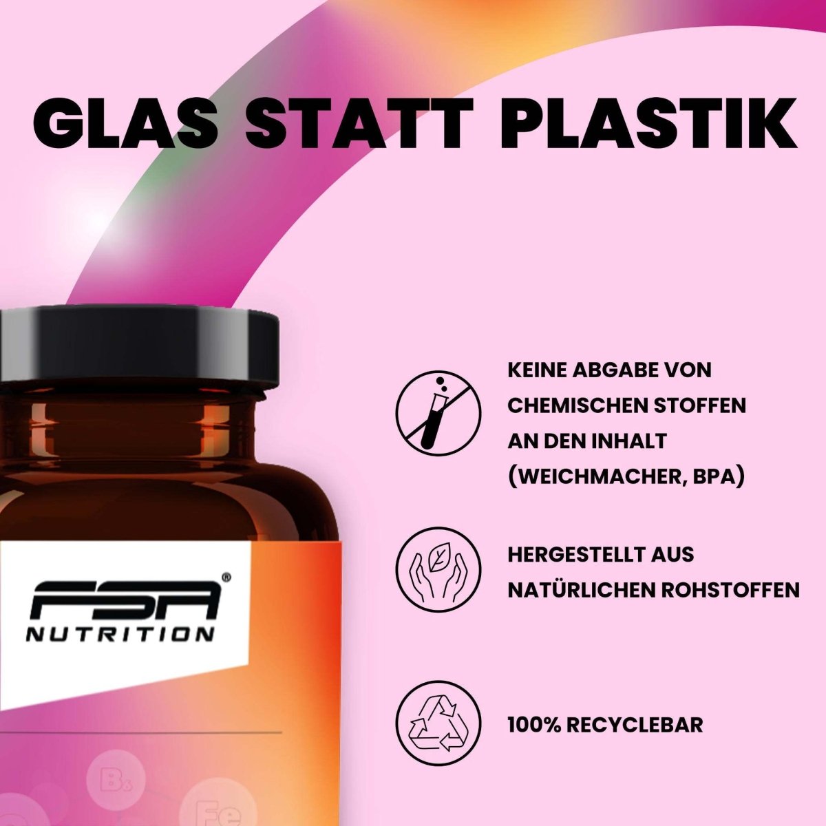 FSA NUTRITION - Multivitamin mit OPC Traubenkern Extrakt & Coenzym Q10 - 60 Kapseln - 3er Spar - Set
