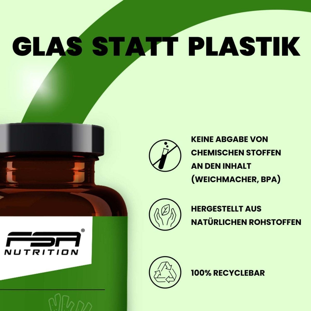 FSA NUTRITION - Sango Koralle - Calcium + Magnesium im Glas - 60 Kapseln