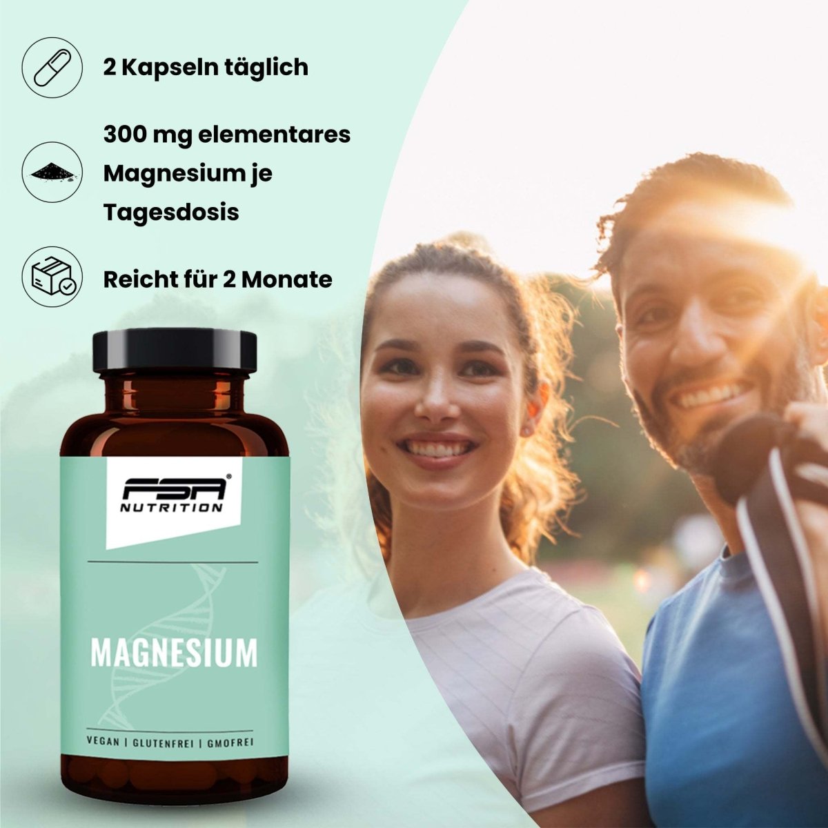 FSA NUTRITION - Set Magnesium + Vitamin D3 + Vitamin K2