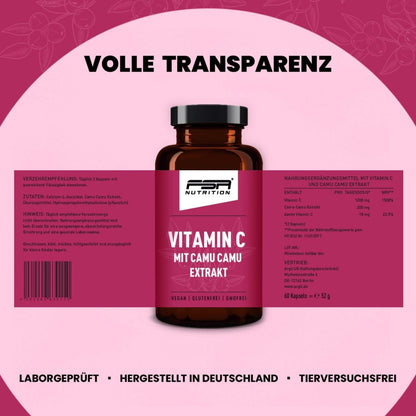 FSA NUTRITION - Set Magnesium + Zink + Vitamin C CamuCamu + Vitamin D3 + Vitamin K2 - MK7