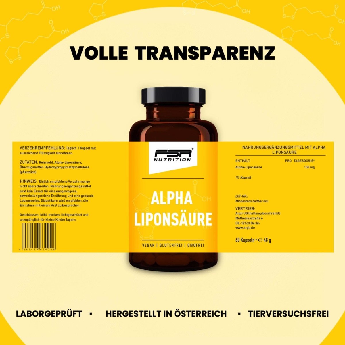 FSA NUTRITION - Set Mariendistel Komplex + Alpha Liponsäure