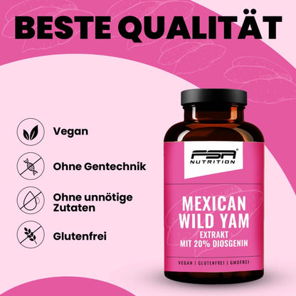FSA NUTRITION - Set Yamswurzel Mexican Wild Yam + Eisen & Vitamin C