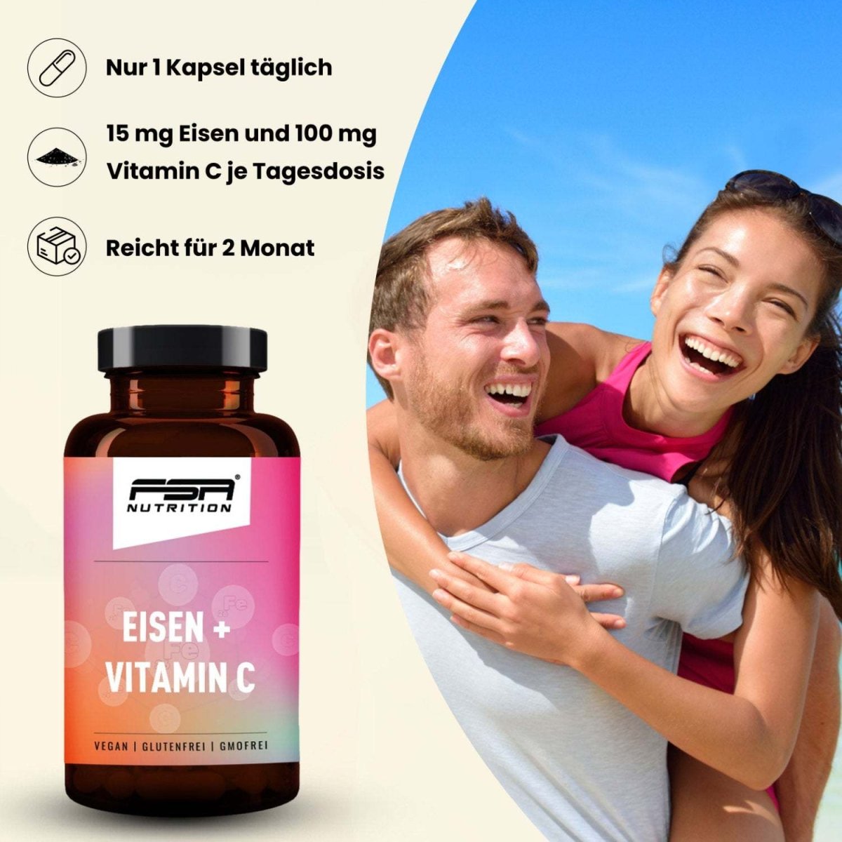 FSA NUTRITION - Set Yamswurzel Mexican Wild Yam + Eisen & Vitamin C
