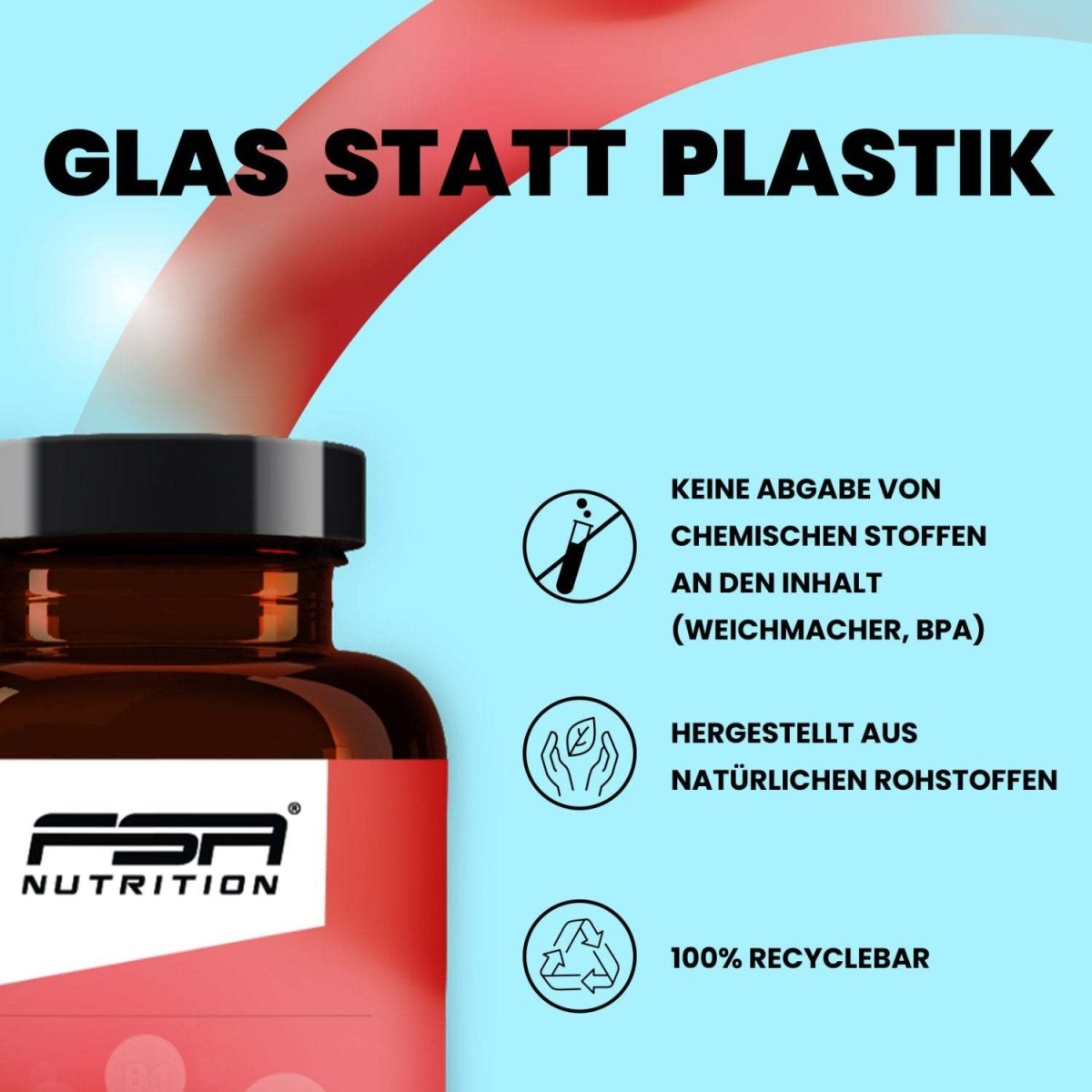 FSA NUTRITION - Vitamin B Komplex im Glas - 60 Kapseln