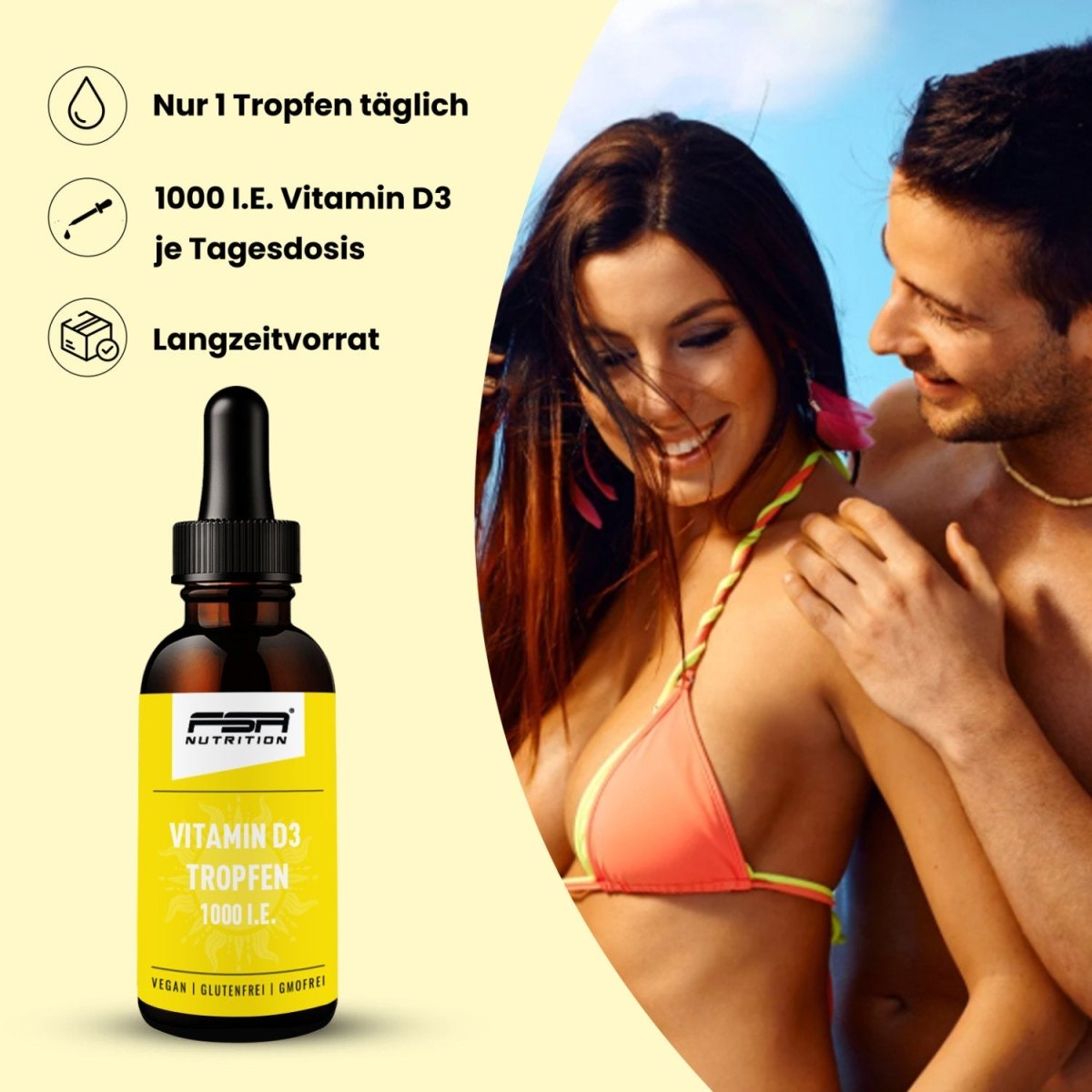 FSA NUTRITION - Vitamin D3 1000 I.E. Tropfen - 30 ml