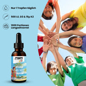 FSA NUTRITION - Vitamin D3 K2 - MK7 Kids Tropfen - 30ml