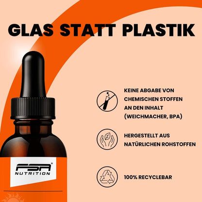 FSA NUTRITION - Vitamin D3 K2 - MK7 Tropfen - 30ml - 3er Spar - Set