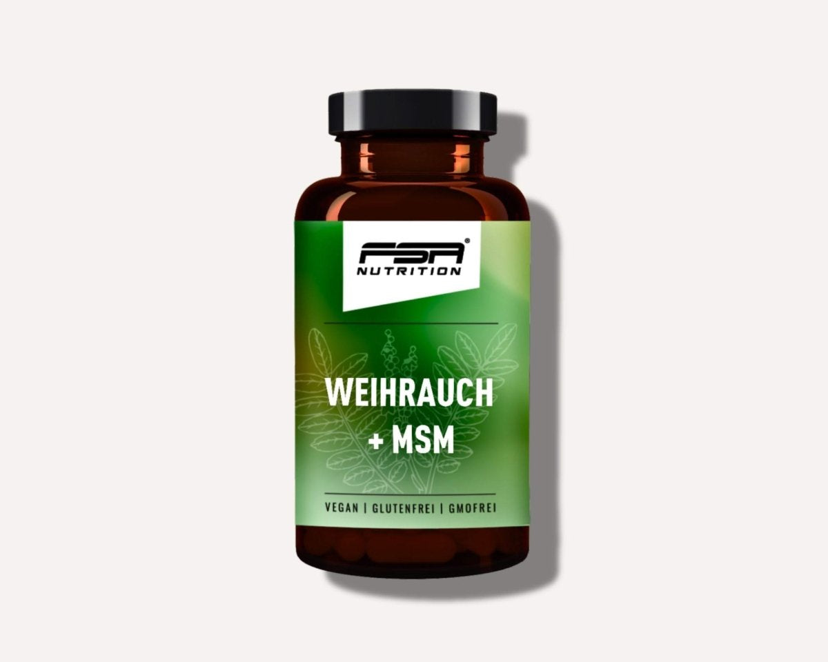 FSA NUTRITION - Weihrauch + MSM im Glas - 60 Kapseln