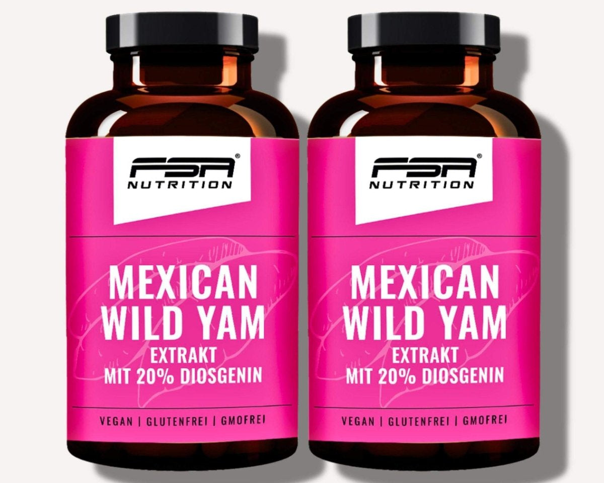 FSA NUTRITION - Yamswurzel Mexican Wild Yam im Glas - 180 Kapseln - 2er Spar - Set