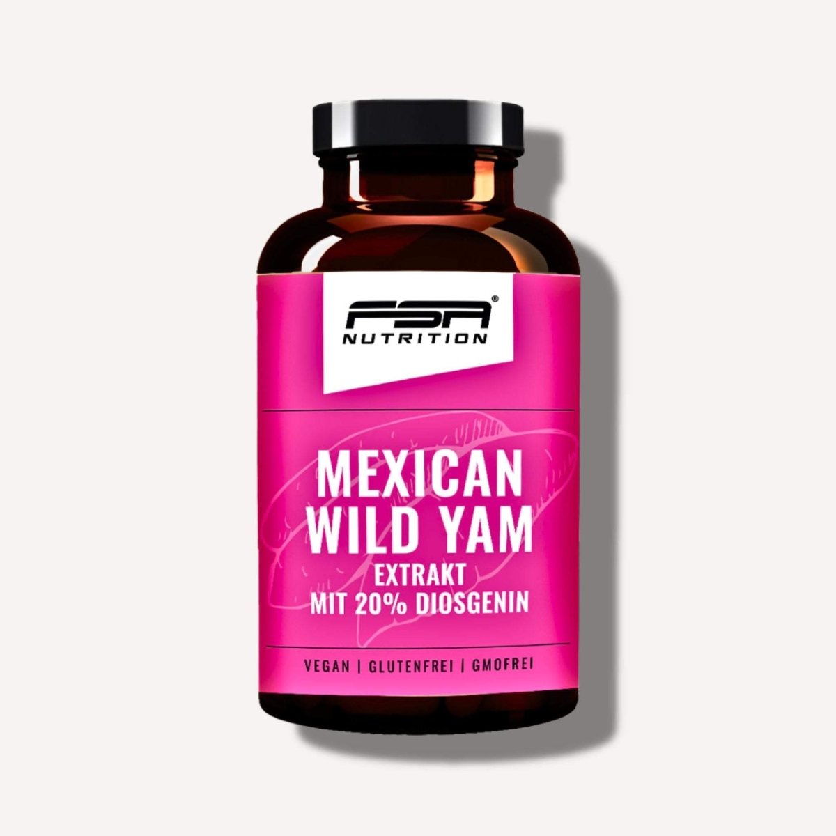 FSA NUTRITION - Yamswurzel Mexican Wild Yam im Glas - 180 Kapseln