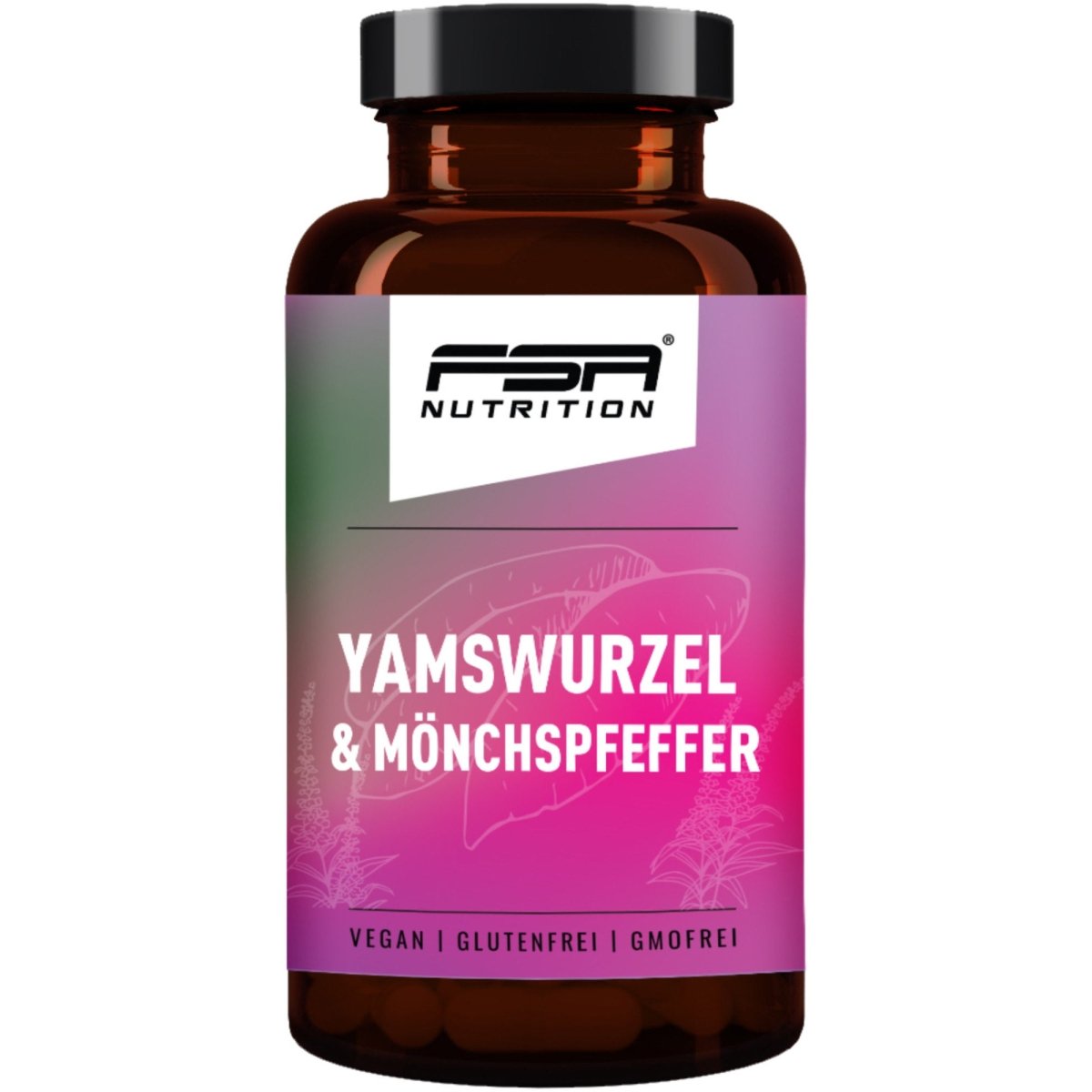 FSA NUTRITION - Yamswurzel & Mönchspfeffer im Glas - 120 Kapseln