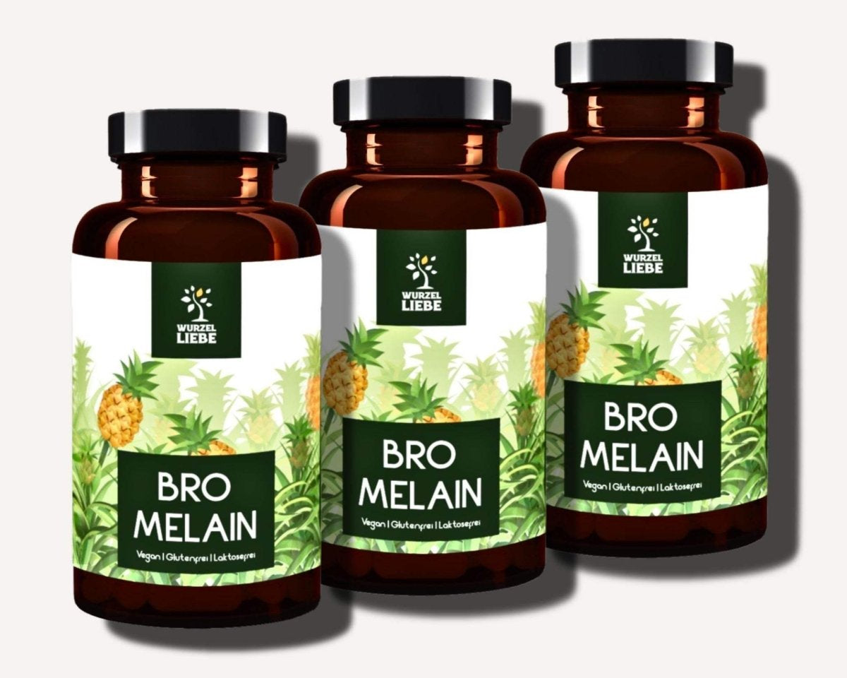 WURZELLIEBE - Bromelain - 120 Kapseln - 3er Spar - Set