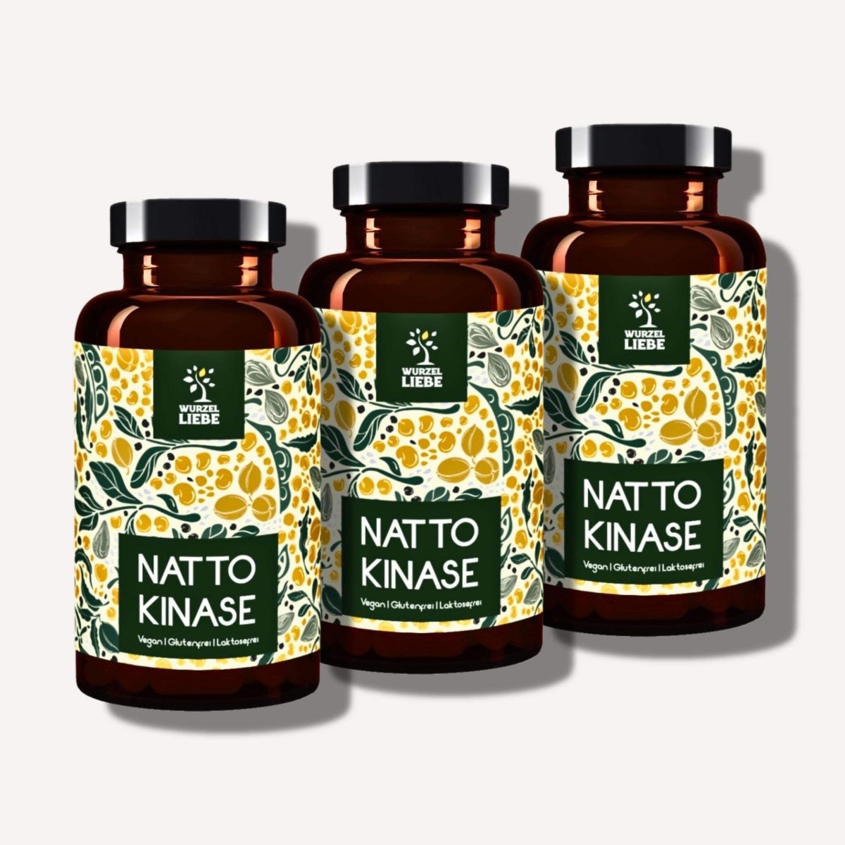 WURZELLIEBE - Nattokinase - 240 Kapseln - 3er Spar - Set