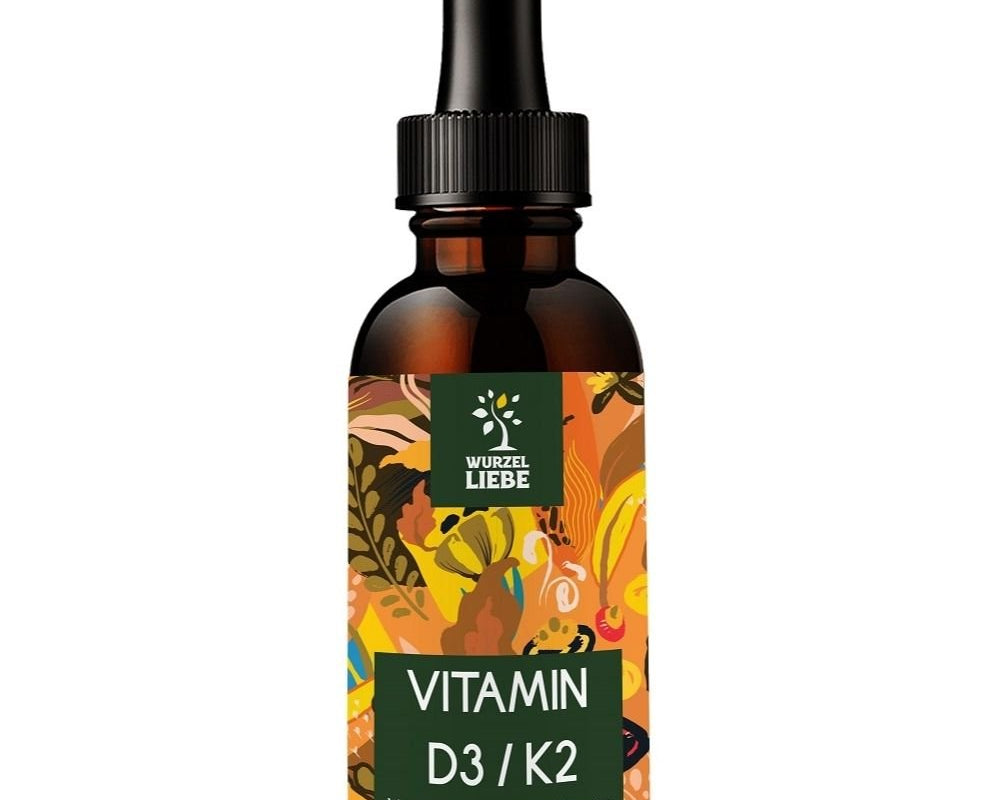 WURZELLIEBE - Vitamin D3 K2 - MK7 Tropfen - 30ml