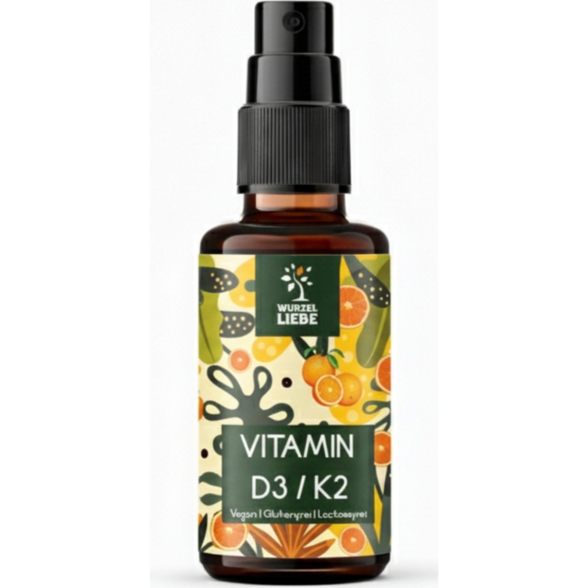 WURZELLIEBE - Vitamin D3 & K2 Spray Orange - 30 ml
